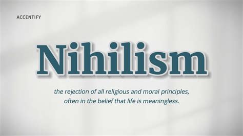 nihilism pronunciation and meaning|Nihilism .